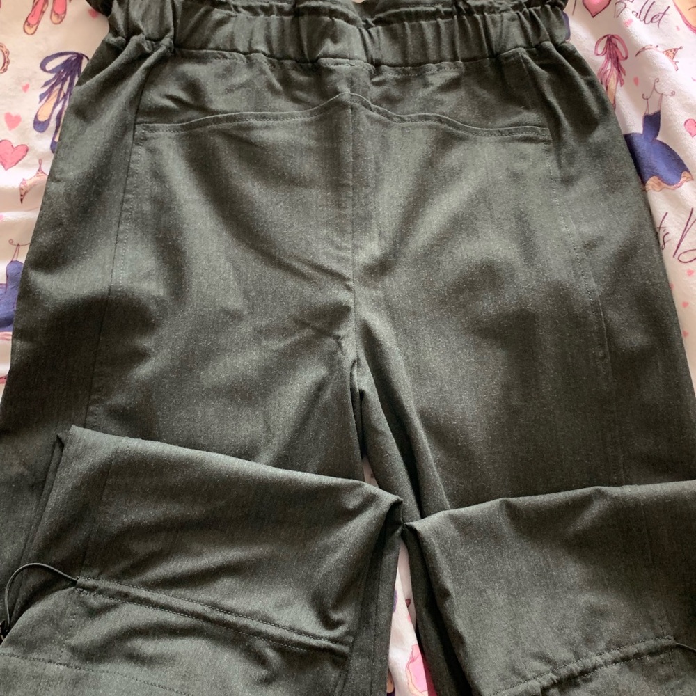 GSTQ Women’s Pants Woven Bungee Soft Grey XL NWT - Picture 2 of 9